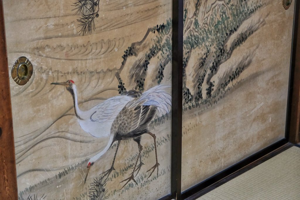 Motif d'une porte d'une maison d'Ogimachi